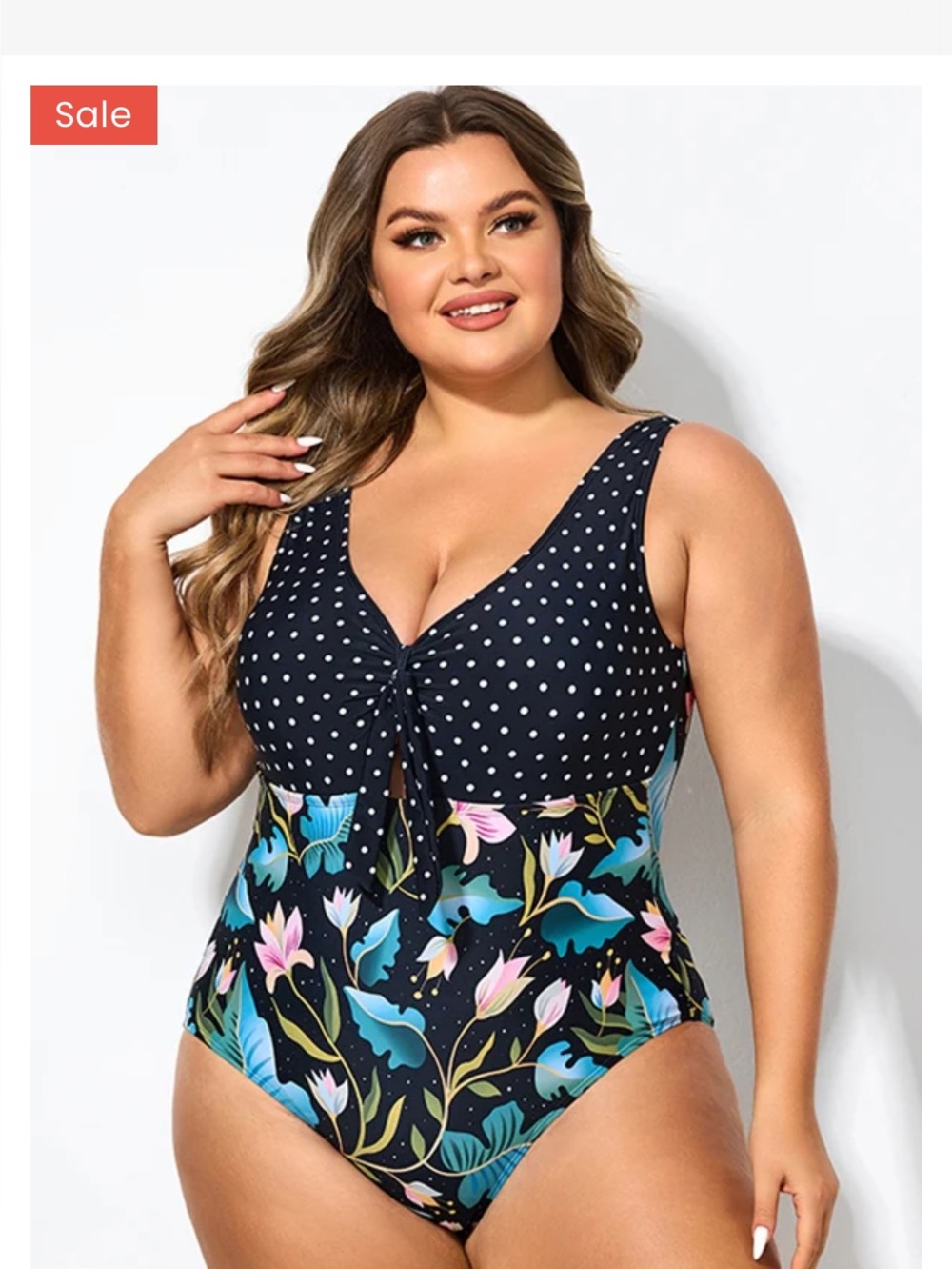 NWT 2x Meet.curve flattering one piece Swimsuit with cute print!